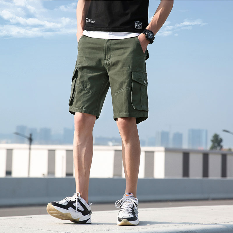 work clothes shorts man Sports pants Korean Edition Trend summer new pattern Casual pants Exorcism Easy full marks trousers