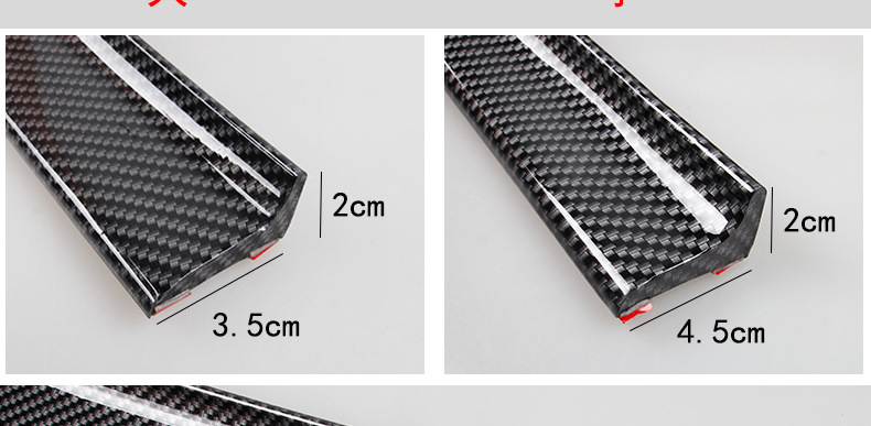 Car mini small tail trunk modification universal fixed wind wing non-perforated roof carbon fiber pattern decorative tail wing