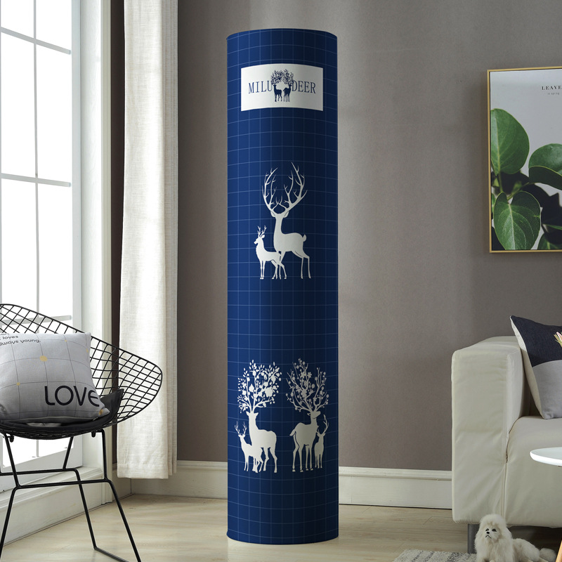 Cubierta de aire acondicionado gabinete redondo cilíndrico Gree sala de estar Midea Haier gabinete buey vertical aire acondicionado cubierta de polvo