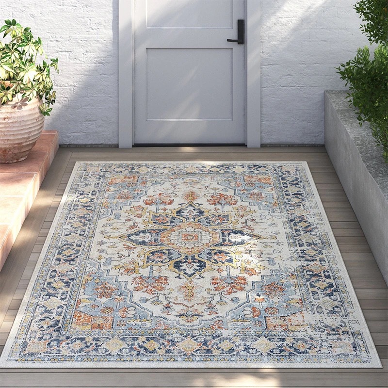 Transfronterizo de Europa y América estilo retro plegable lavable alfombra de Cachemira Amazon sala de estar estilo étnico Europeo al por mayor