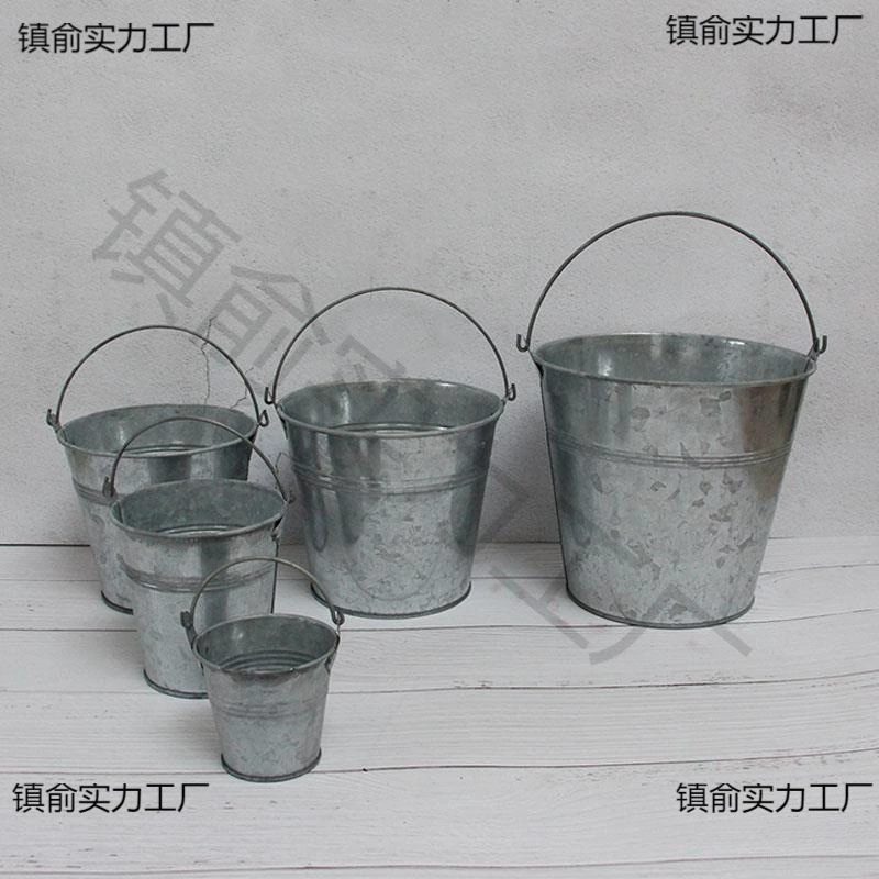 Сделай старое ретро оловянное ведро с цветами ведро с сухими цветами ведро с пастырским ветром