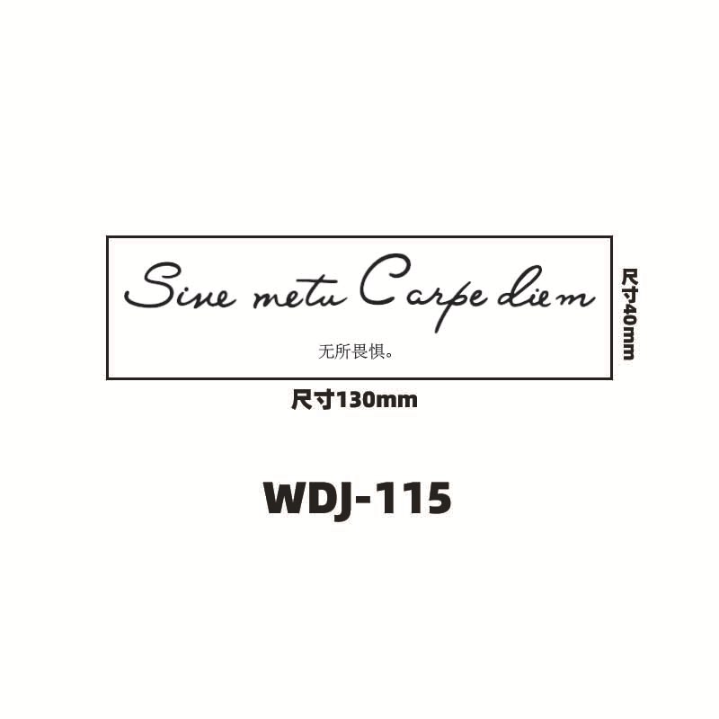 Jugo de hierbas pegatinas de tatuaje letras inglesas pegatinas de tatuaje de clavícula de la mano de espalda alta sensación impermeable a prueba de sudor semipermanente