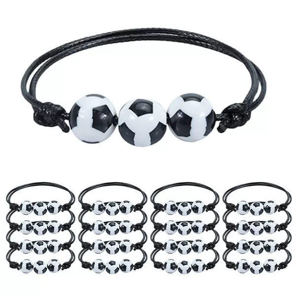 Cross-Border Popular Woven Baseball Bracelets, Basketball, Football, Rugby Sports Wristbands, in Stock with Large Quantities and Excellent Prices