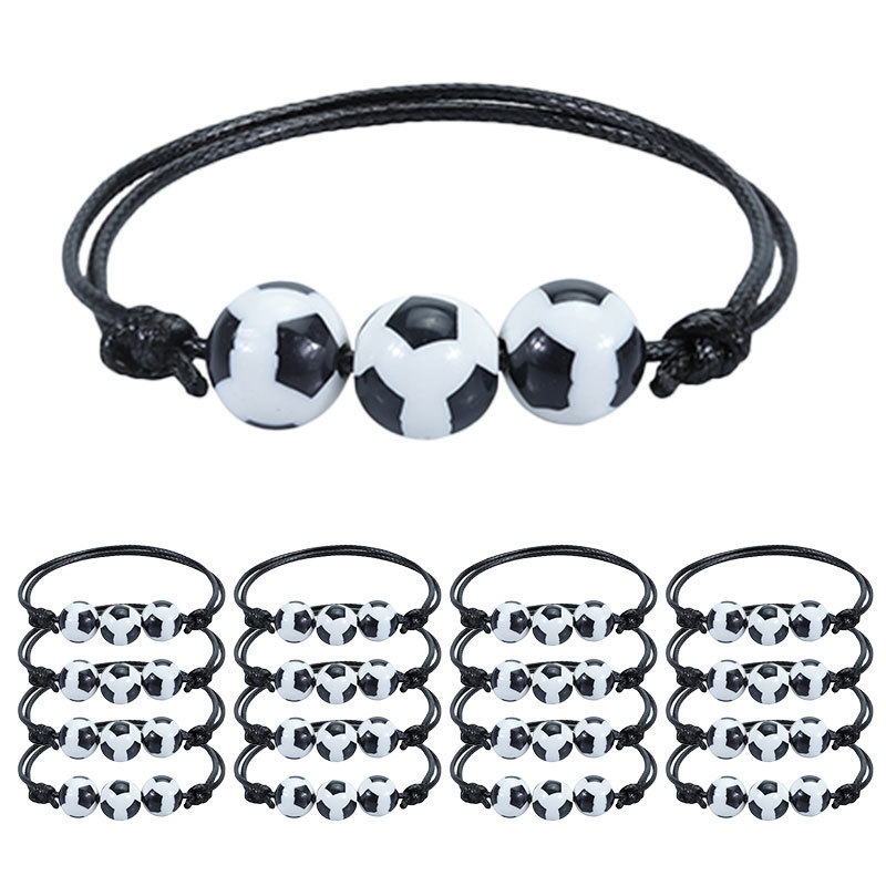 Cross-border explosions woven baseball bracelet basketball football football bracelet manufacturers in stock large price excellent
