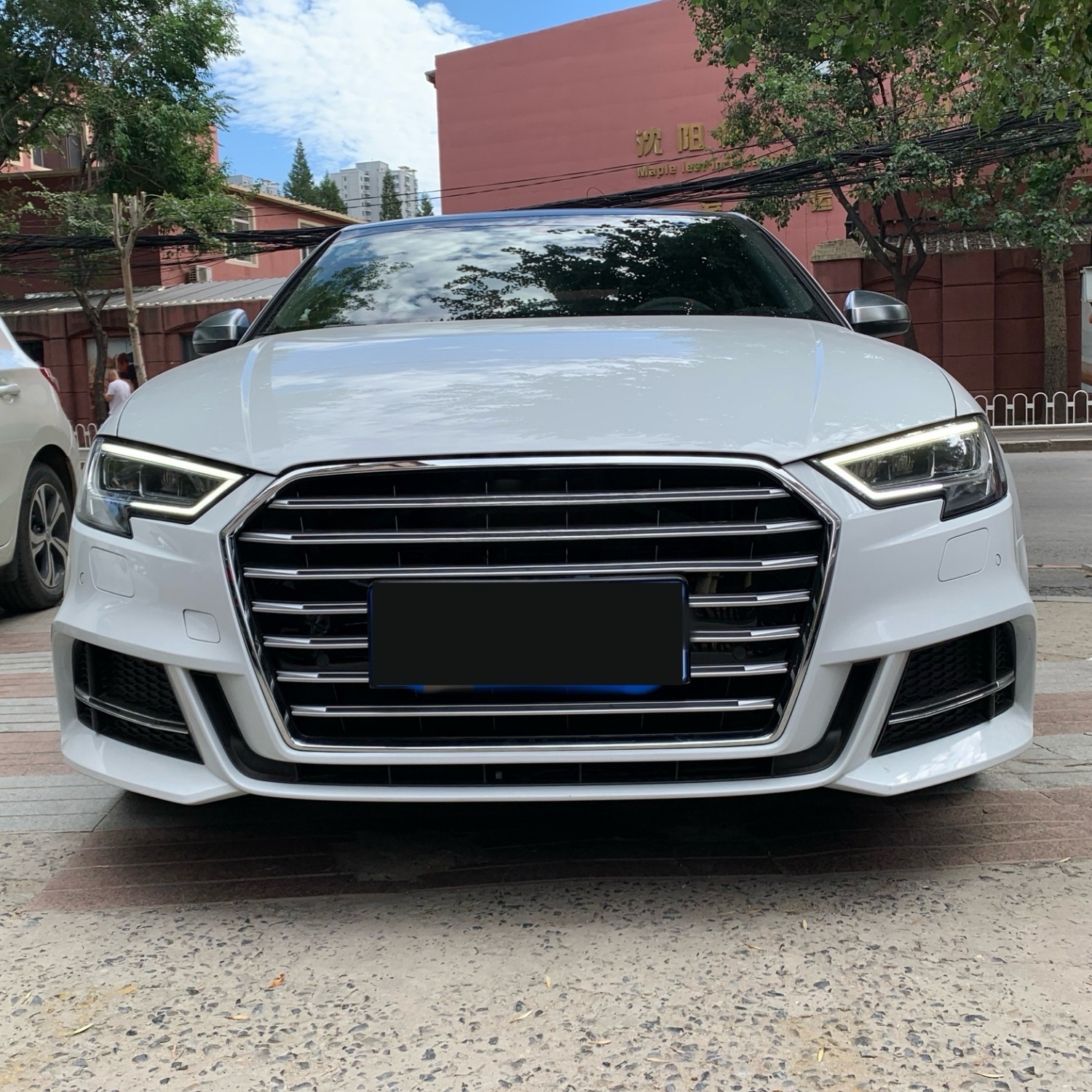 17-20, suitable for Audi A3, S3 front bumper, large front bumper, A3 modified to S3 style, front face