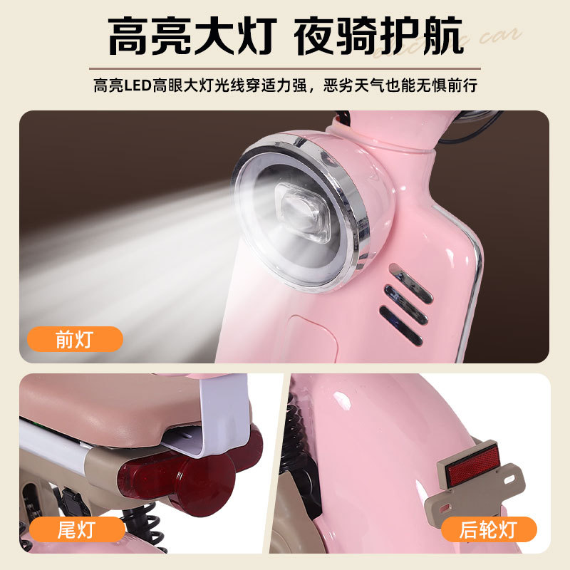 Nuevo tranvía de dos ruedas de comercio exterior, vehículo de batería de dos ruedas para hombres y mujeres, bicicleta eléctrica moderna conveniente, vehículo eléctrico transfronterizo