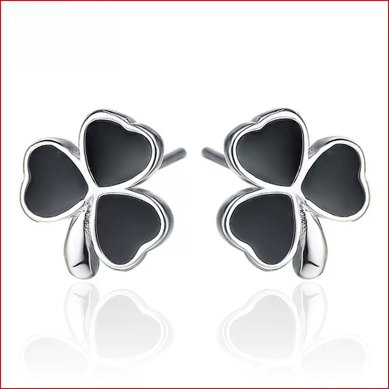 唯华 Silver earrings heart shaped, wholesale
