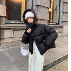 短款加棉服女款2025年新款爆款秋初冬季外套夹棉衣加厚小棉袄女士