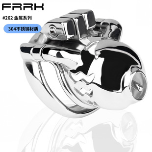 Frrk-262 New Chastity Cb Lock Male Bird Cage Stainless Steel Metal Chastity Device Adult Sex Toys