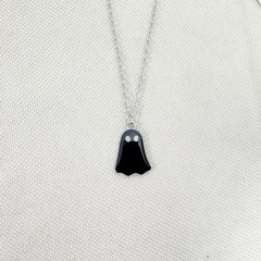 Zhuoxuan クロスボーダー売れ筋ハロウィンかわいいゴーストペンダントネックレスファッション個性ニッチシンプルな女性の鎖骨チェーン
