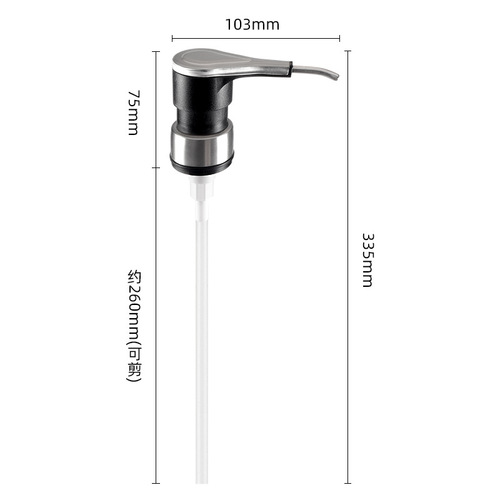 Kitchen small tool direct supply food grade stainless steel ketchup soy sauce squeeze tip household universal pump head