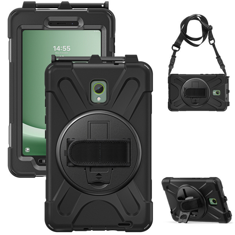Suitable for Samsung Tab Active5 Protective Case 8inch Tablet Hand Rest Leather Case T570/X300 Protective Case Shoulder Strap Suitable for Samsung Tab Active5 Protective Case 8inch Tablet Hand Rest Leather Case T570/X300 Protective Case Shoulder Strap