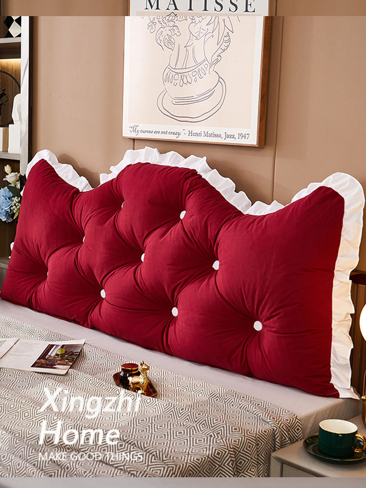 Xingzhi Home Princess Bedside Cushion Removable Washable Backrest Cushion Anti-Collision Soft Cushion Bed Large Cushion Soft Backrest Cushion J^