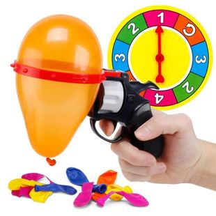 Cross-Border Revolver Trick Toy Russian Lucky Roulette Balloon Gun Party Spoof Water Polo Gun Party