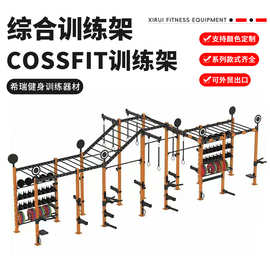 外贸CF综合训练架健身器械深蹲架HYROX定制体能健身Cossfit训练架