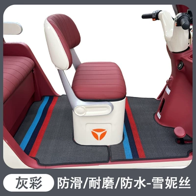 Electric vehicle foot mat | Wear-Resistant, Waterproof, Anti-Slip Foot - snowygray-color