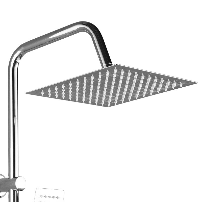 Cabezal de ducha de acero inoxidable 304 para exportación, uso en hoteles y casas de huéspedes, cabezal de ducha blanco y negro, cabezal de ducha grande, 16 pulgadas.