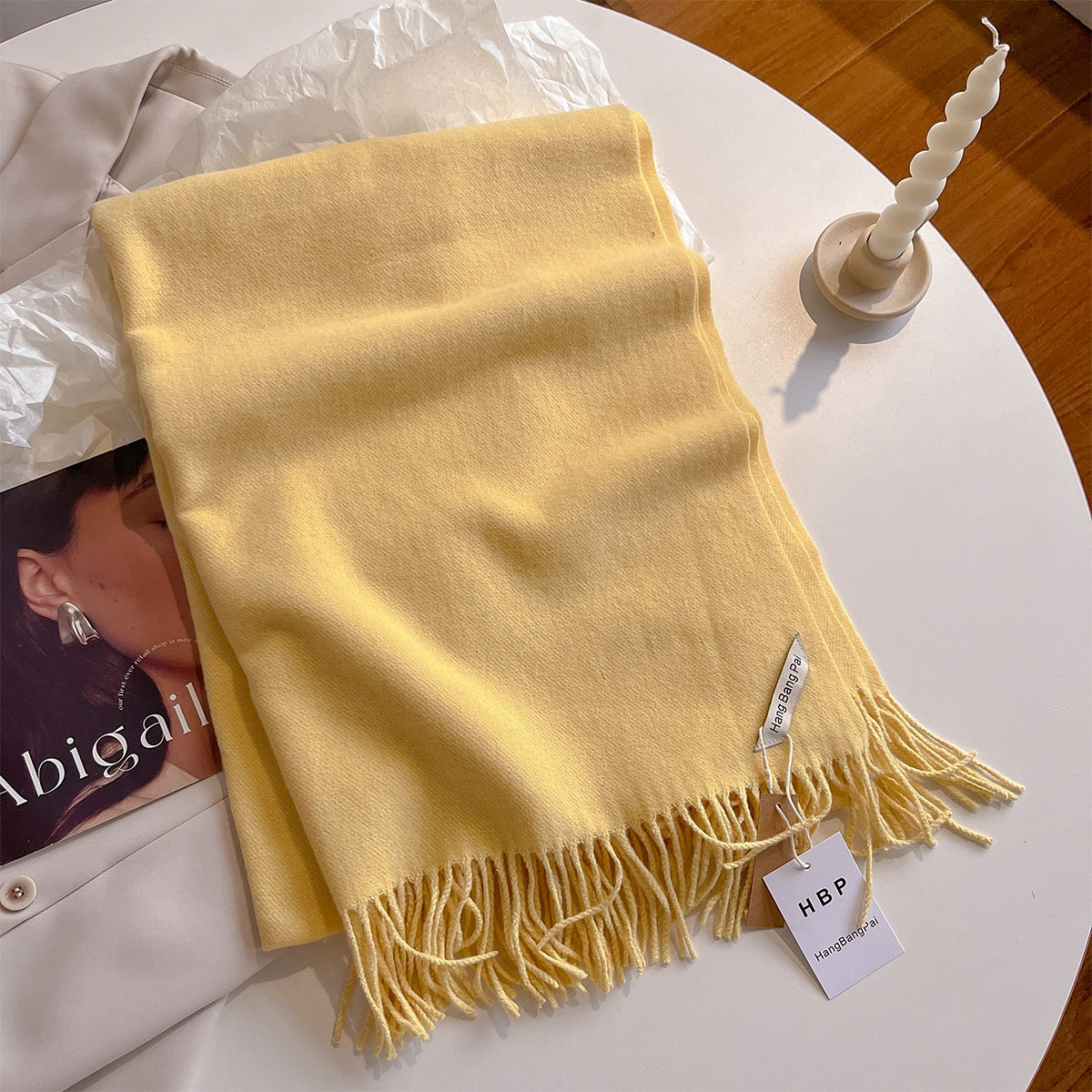 Sciarpa in cashmere da donna, elegante scialle invernale_voghion.com