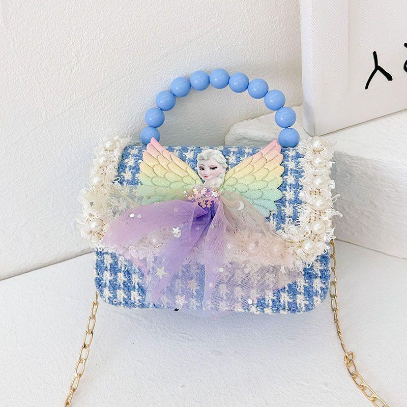 Nueva niñas princesa Aisha bolsos, bolsos de hombro de moda lindos bolsos de decoración de bebés de dibujos animados