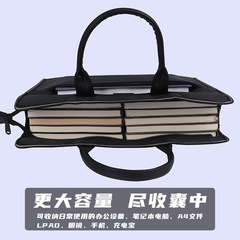 Cross-border large-capacity carry-on document bag waterproof Oxford cloth document bag zipper hand-held briefcase custom logo