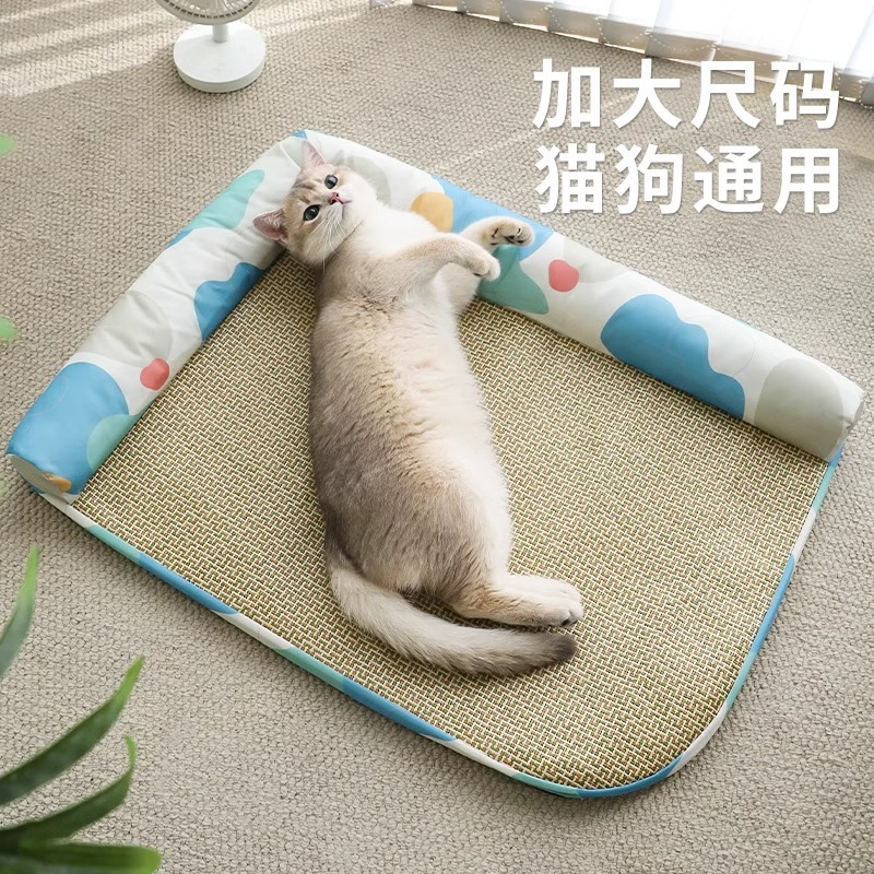 Alfombra para gatos Alfombra para dormir extraíble y lavable de verano Alfombra de hielo para perros