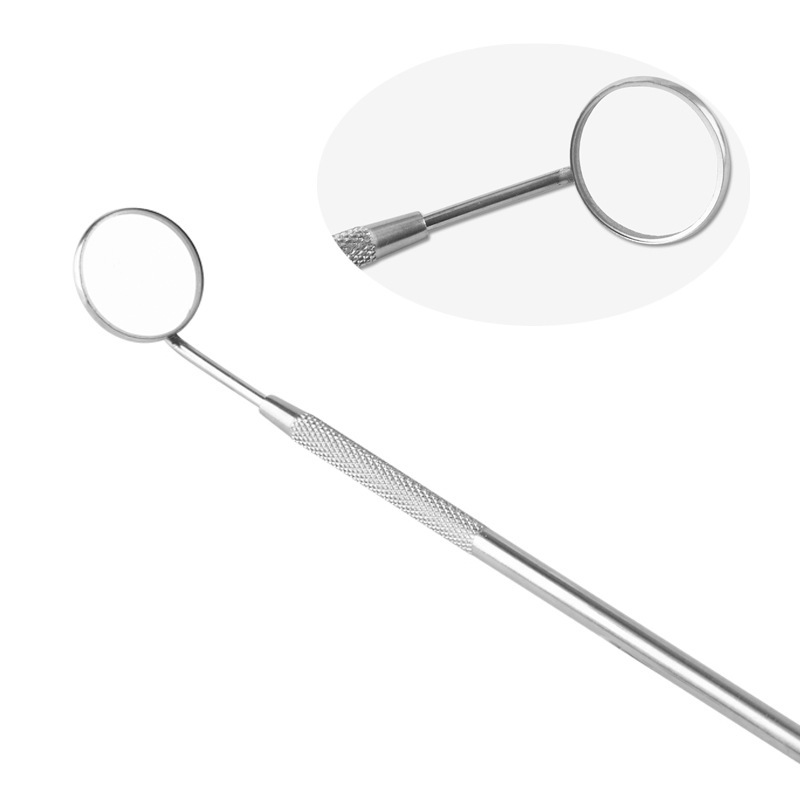 Stainless steel oral mirror dental clinic supplies oral examination tools dentist oral mirror small mirror home dental mirror