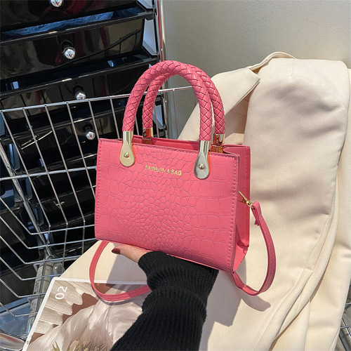 Bags for women  fashion trend casual portable small square bag Korean version retro one-shoulder crossbody women's small square bag