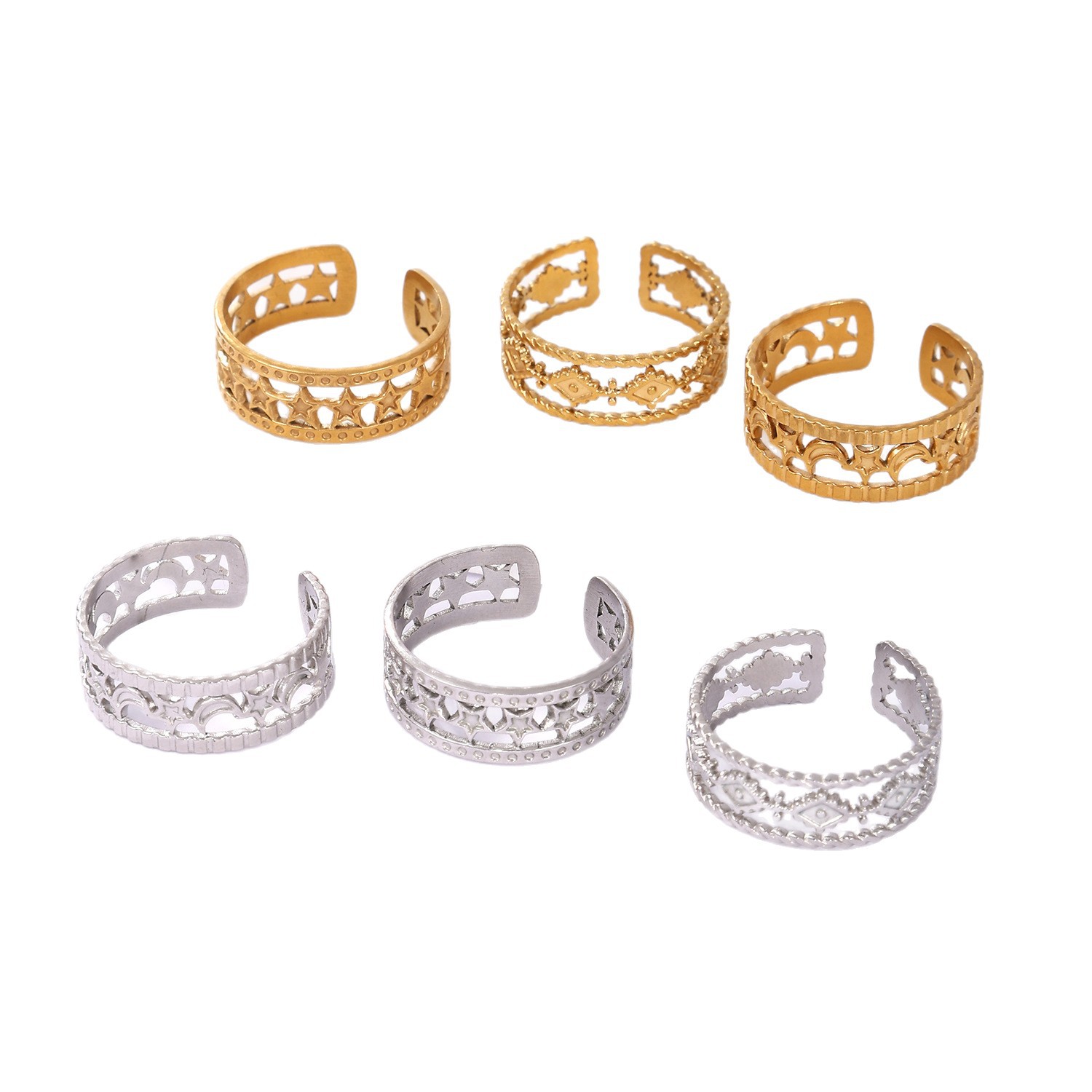Designer Crown Ring For Women In Titanium Stainless Steel Non-fading_voghion.com