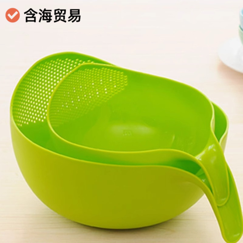 家庭用米洗いふるい、プラスチック食品グレードのキッチン排水バスケット、ハンドル付き、野菜洗いバスケット、野菜洗いボウル、フルーツバスケット|undefined