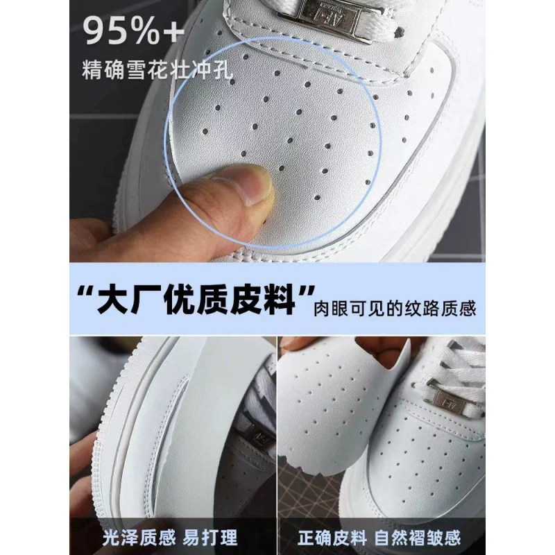 Кроссовки Nike Air Force 1 классика низкие, унисекс, варианты белый и черный, размеры 36–45
