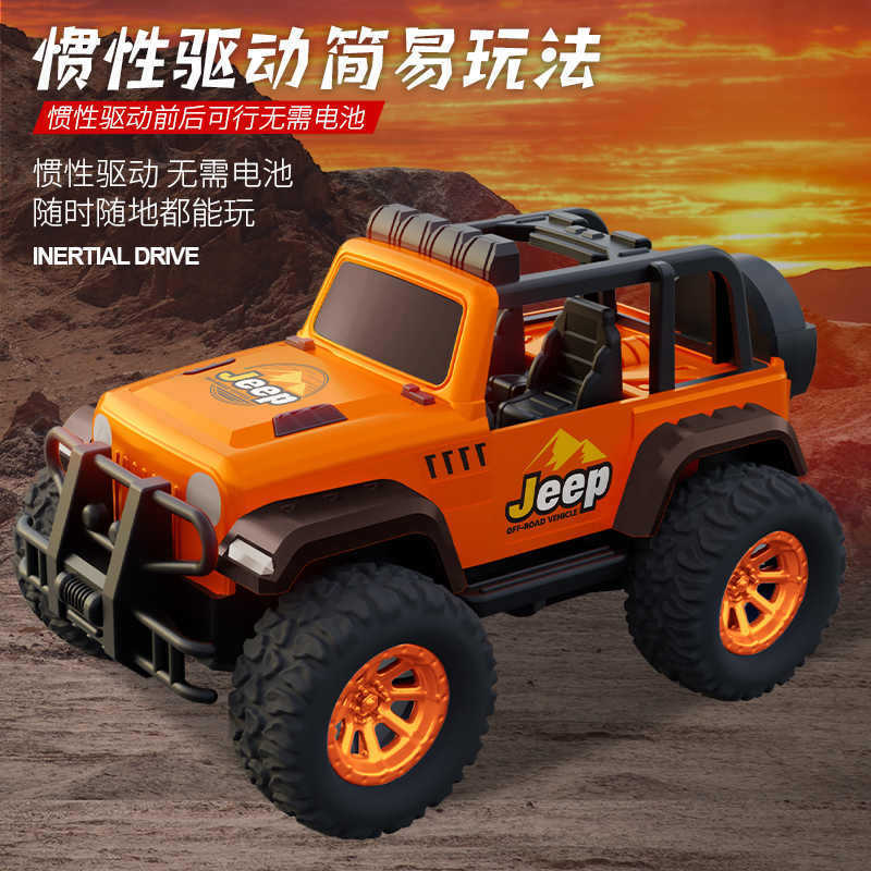 Children's Toy Car Fall-Resistant Simulation Jeep Model Boy Inertia Off-Road Vehicle Toy Kindergarten Gift Wholesale