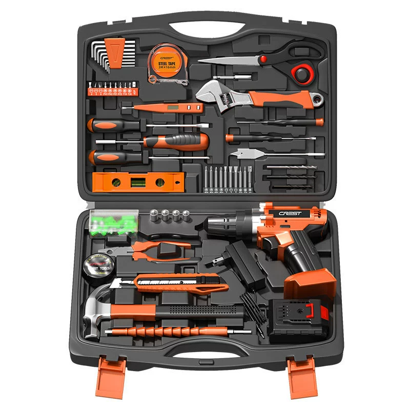 Коробка инструментов домашний набор многофункциональный аппаратный и электромонтажный комплект полный набор для автомобиля электродрель полный набор