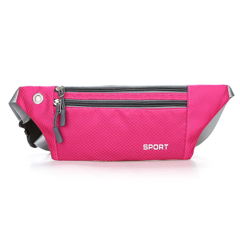 Bolsa de cintura de nylon impermeable bolsa de cintura de tela hombres y mujeres disponibles deportes corriendo bolsa delgada BOLSA DE TELÉFONO MÓVIL bolsa de ocio al aire libre al por mayor