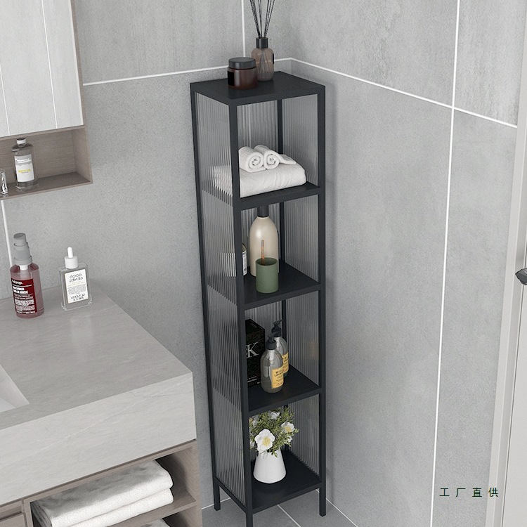 Bathroom Gap Storage Rack Floor-Standing Bathroom Toilet Storage Cabinet Next to the Toilet Washstand Side Cabinet 20-25cm