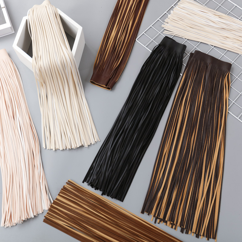 排須花邊長穗子白色排須人造絲排須長流蘇花邊服裝輔料70cm