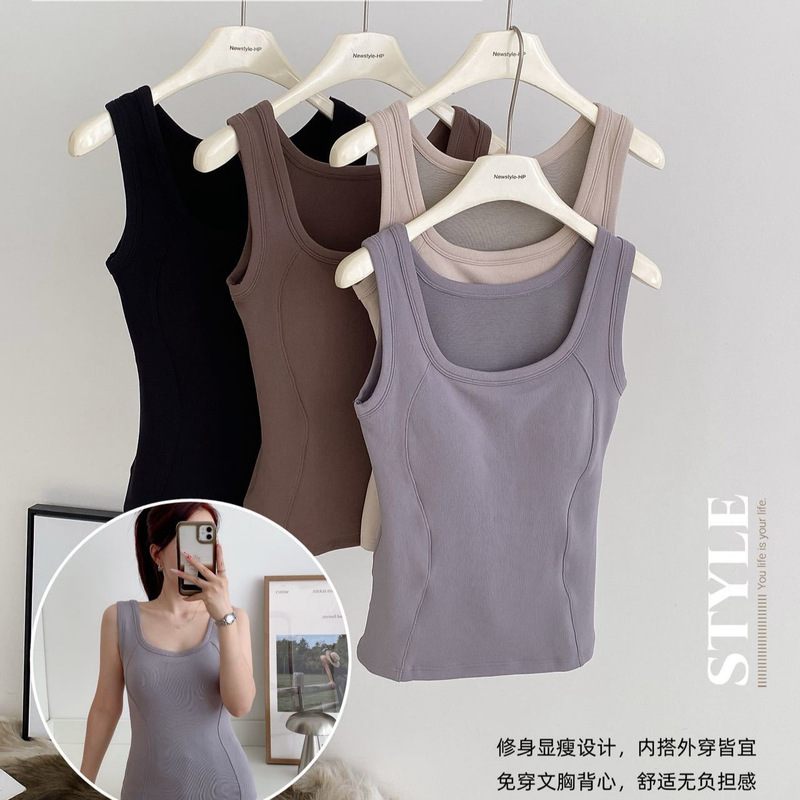 9998 # Down-padded thermal vest with chest pads for autumn and winter, slim-fit, warm, cold-resistant base layer top for women 9998 # Down-padded thermal vest with chest pads for autumn and winter, slim-fit, warm, cold-resistant base layer top for women