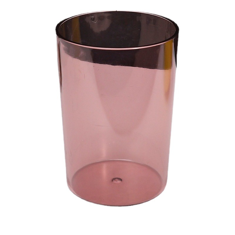 Transparent Round Mouthwash Cup, Can Be Printed with Logo, Anti-Fall Plastic Toothbrush Cup, Couple Style Water Cup, Antibacterial and Mildew-Proof