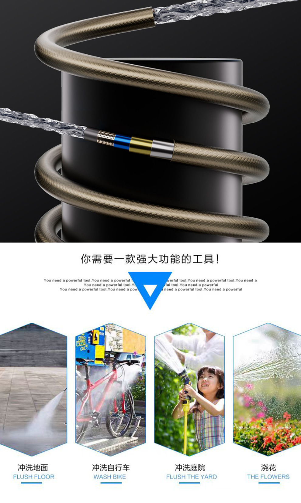Fully Automatic High-Pressure Cleaning Machine, Portable and Effortless Household Cleaning Machine, High-Power High-Pressure Car Washing Machine
