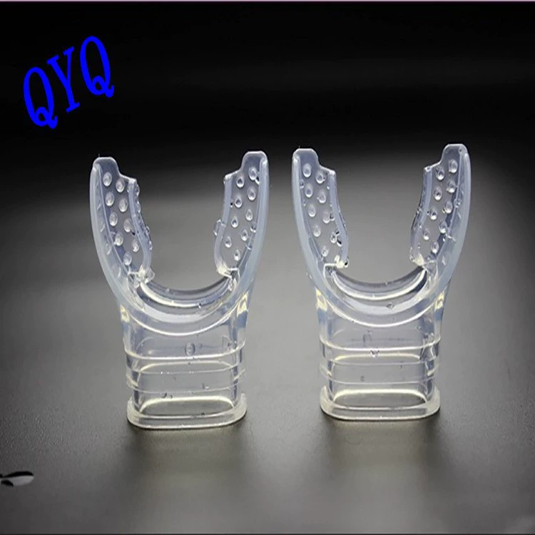 Жидкий силиконовый укус Дыхательная трубка укус сноркелинг укус ПВХ укус мешок горячего прессования Упаковка