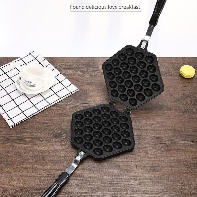 エッグワッフル型 フライパン ベーキング用品 ノンスティック 家庭用ツール フライパン サクサク焼き型 ベーキングモールド 卵焼き器 卸売|undefined