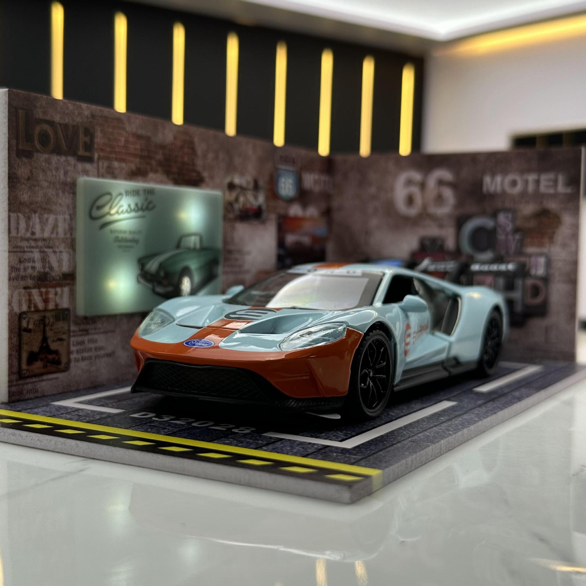 Aleación modelo de coche 1:32 y 1 relación 24pvc subterráneo estacionamiento edificio modelo iluminación en vivo escena Decoración