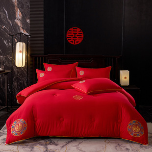 Wedding Suit Spring and Summer New Wedding Red Suit Quilt Core Mattress Pillow Core Soy Cotton