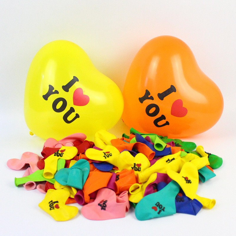 2.2g Matt Macaron Love Balloon Heart Balloon Impresión Decoración de la casa de boda Set de globos de boda