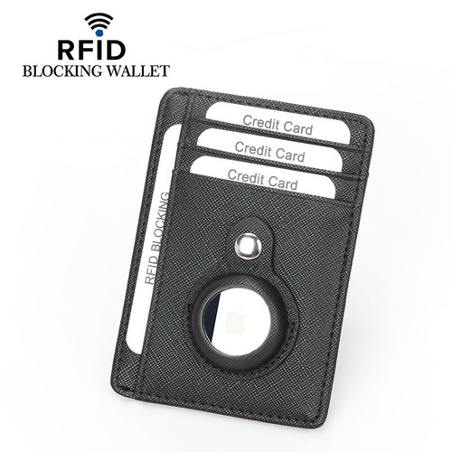 Amazon's new airtag Apple tracker card bag RFID anti-theft swipe multi-card slot anti-lost positioning protective cover
