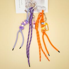 新しいミュウシリーズのパーソナライズされたトレンディなクリエイティブレターロープブレスレット織りファッショナブルで多用途なキーホルダーバッグストラップ