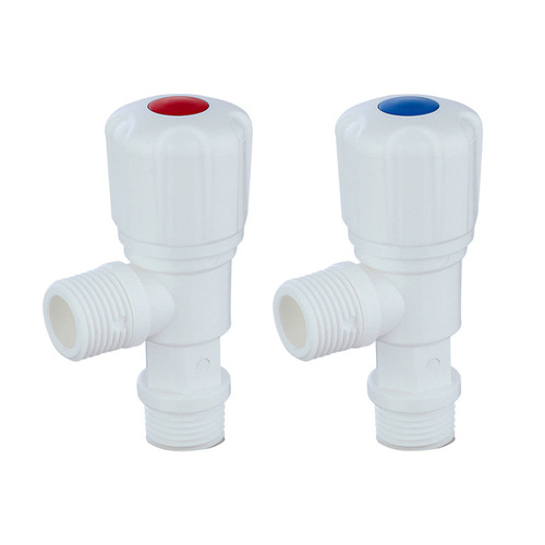 Plastic faucet angle valve factory wholesale triangular valve bathroom toilet water inlet shut-off valve