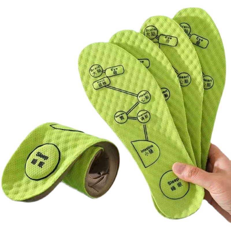 Punto de acupuntura masaje sensación de mierda plantilla e-commerce Taobao generación pelo ajenjo desodorante plantilla deportiva hombres y mujeres desodorante absorbente de sudor