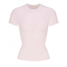 卡戴珊Angelababy同款新色奶昔粉COTTON JERSEY短袖T恤上衣