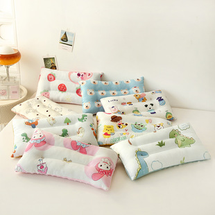 Soft Washed Cotton Packing Bean Pillow Neck Pillow Cartoon Small Pillow Kindergarten 1-3-6 Years Old Children Pillow Core