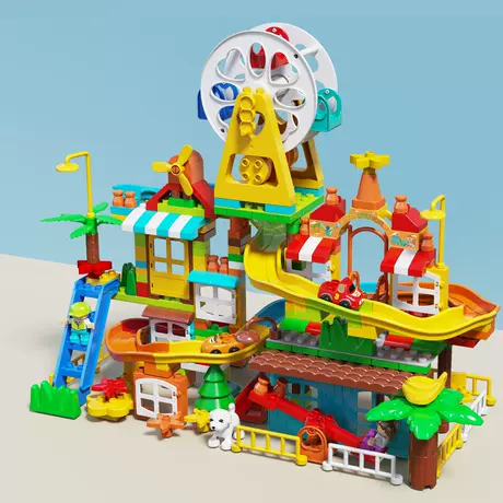 311 large particle scene rail car ferris wheel